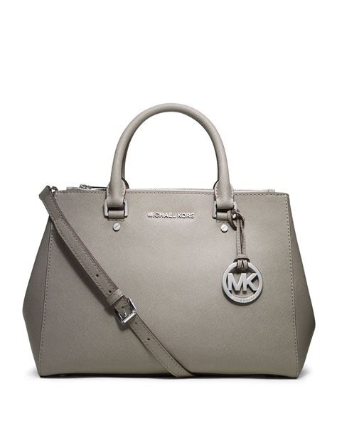 michael kors sutton large pearl grey|Women's Satchels .